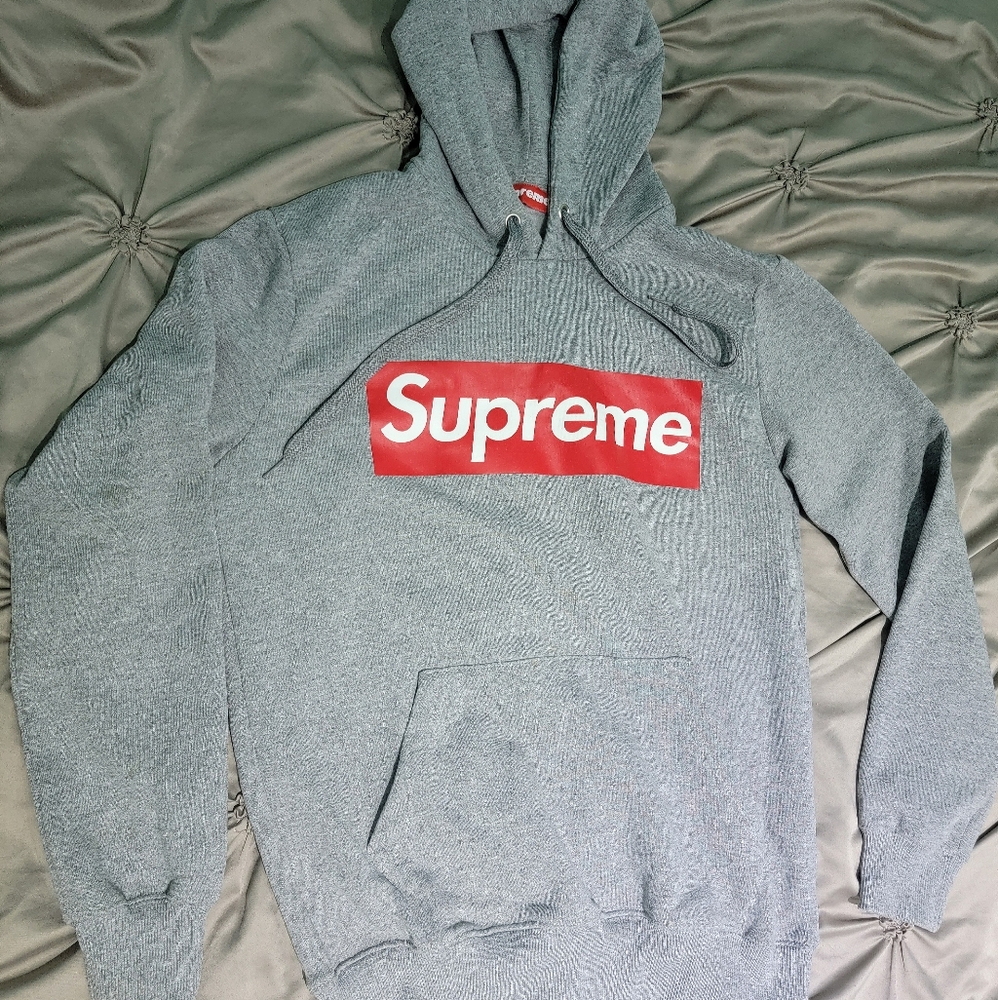 Supreme Hoodie Gray